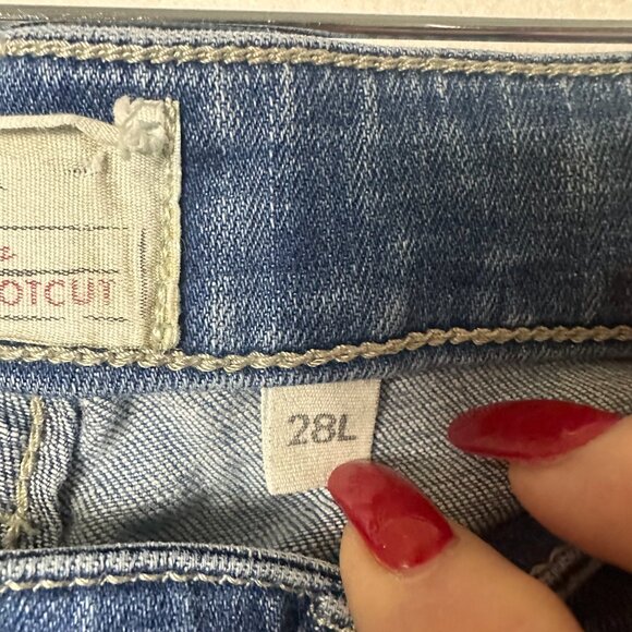 BKE Jeans 28L tall Payton Bootcut Blue Stretch Denim Western distressed - Picture 4 of 6